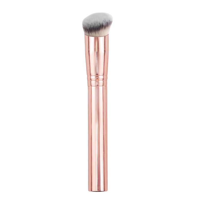 start makers Foundation Concealer Brush, Angled Professional Contour Makeup Brush Soft Dense for Liquid Cream Powder Makeup, Flawless Blending & Coverage, Champagne Gold - Image 1
